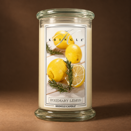 شمعة عطرية Kringle Candle – Rosemary Lemon