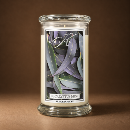 شمعة عطرية Kringle Candle – Eucalyptus Mint