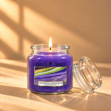 شمعة عطرية Price’s Candles – Lavender & Lemongrass